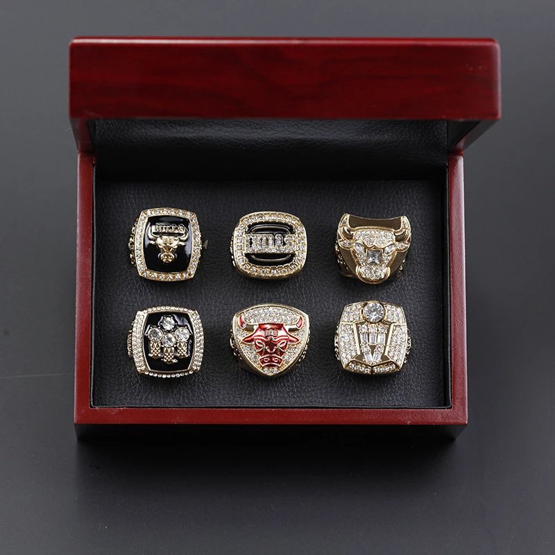 NBA Chicago Bulls 6 Championship Rings Jordan Fan Collection photo 3