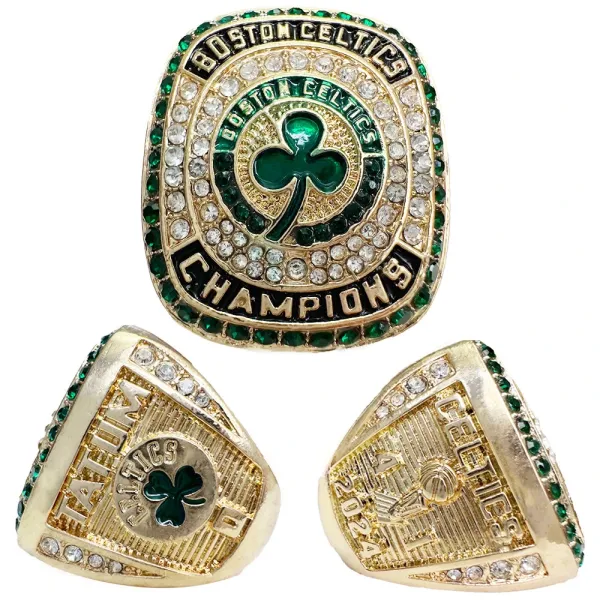 NBA Championship Rings Collection with Larry O'Brien Trophy Replica Jewelry - 6