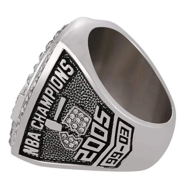 NBA Championship Ring Silver Crystal-Embellished Trophy Ring Jewelry - 4