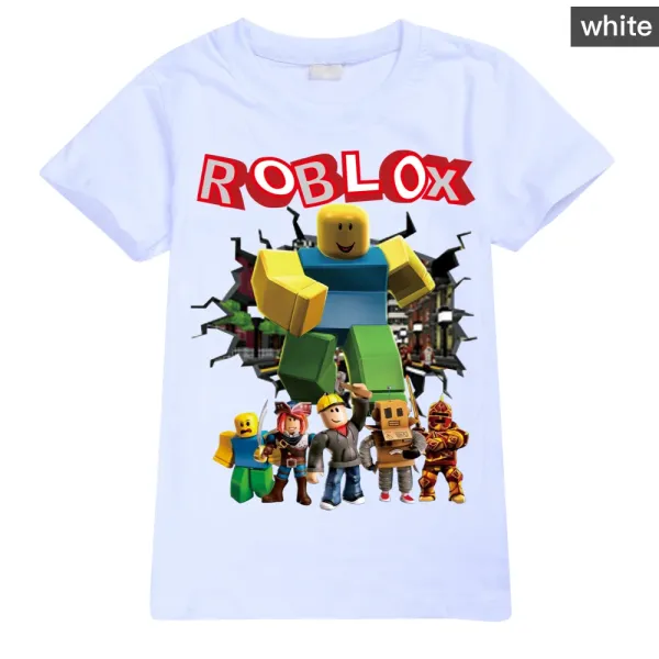 Design Roblox Character Collage Gray T-Shirt T-Shirts - 3
