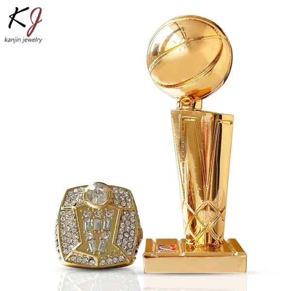 Design Kanjin Jewelry NBA Championship Trophy Replica Gold Decorative Trophy Accessories - 4