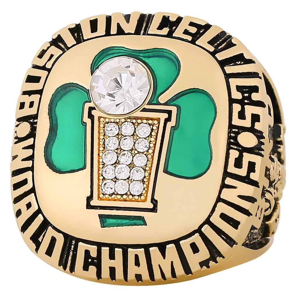 Design Boston Celtics 1986 NBA Championship Ring Replica Gold Jewelry - 3