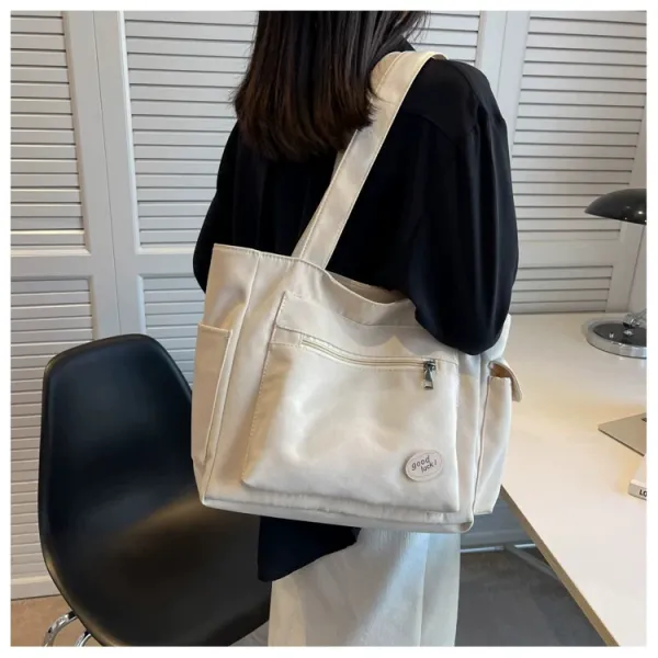 Design Good Luck! Tote Bag Beige Handbag Tote Bag - 15