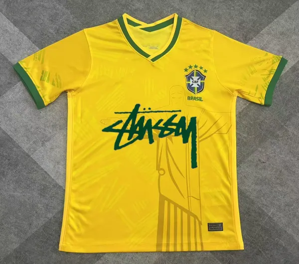 Stussy x CBF Brazil National Team Jersey Yellow / Green - 11