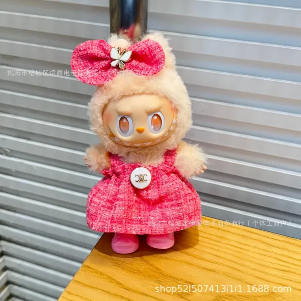 Chanel Chanel-Inspired Tweed Bow Headband in Pink with Butterfly and CC Logo Accessories - 13