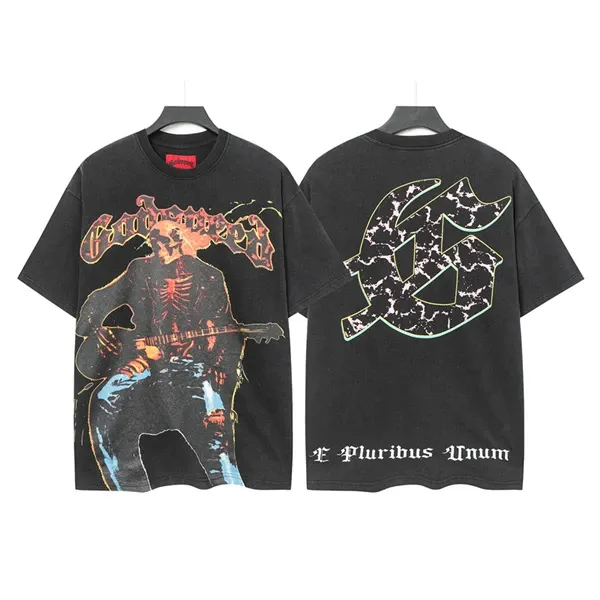 Godspeed Out Of Many One Skeleton Basketball T-Shirt Black - 15