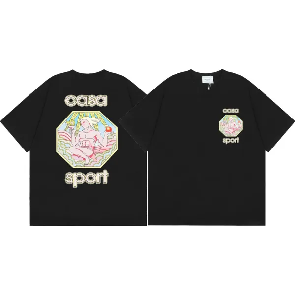 Casa Sport Graphic Print Oversized T-Shirt Black - 1