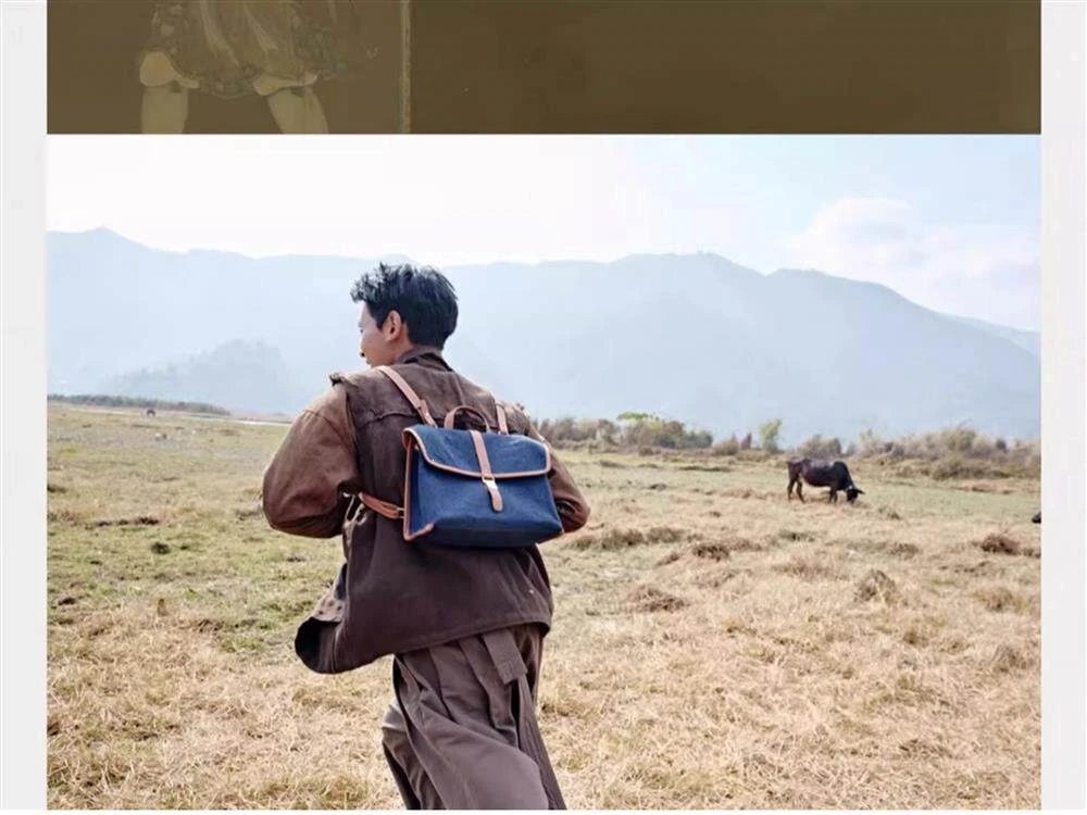 Design Leather Flap Messenger Bag Brown Crossbody Bags - 7