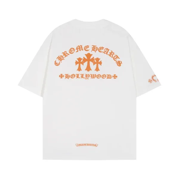 Chrome Hearts Hollywood Orange Print Oversized T-Shirt - 1