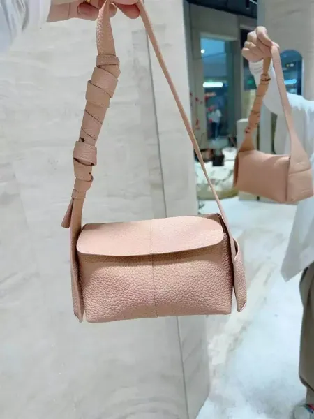 Design Mini Hobo Bag Water Mist Blue Shoulder Bags - 11