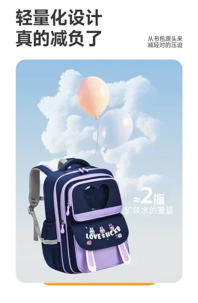 Design Kids School Backpack Navy Blue with Space Motif - 12