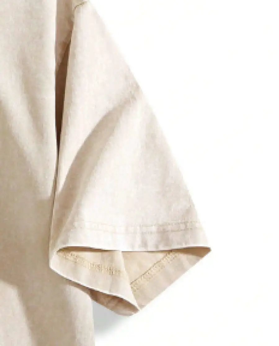 Design Los Angeles Graphic Print Oversized T-Shirt Beige - 9