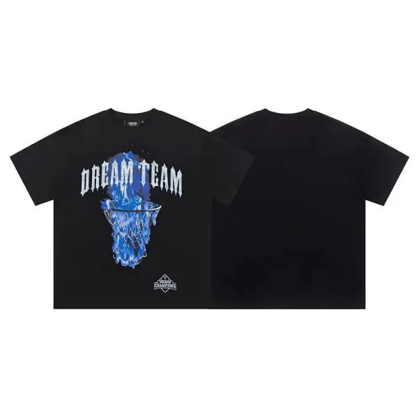 Trapstar Tra Star Blue Print White T-Shirt - 3