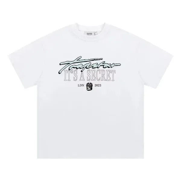Trapstar Tra Star Blue Print White T-Shirt - 14