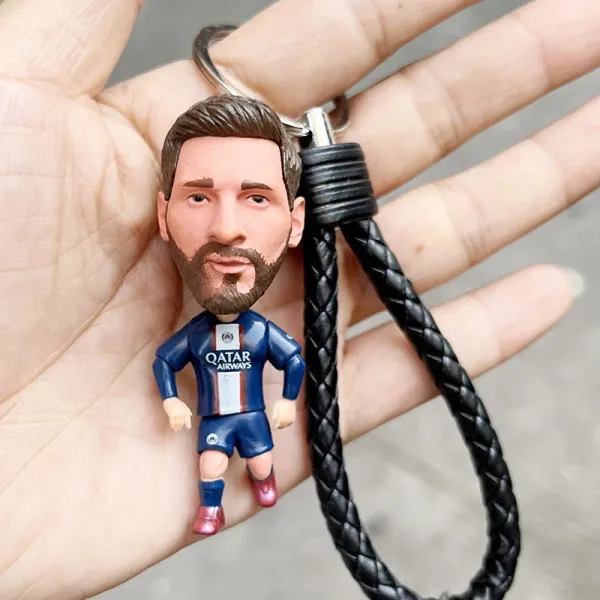 Paris Saint-Germain Lionel Messi Figurine Keychain Blue Accessories - 1