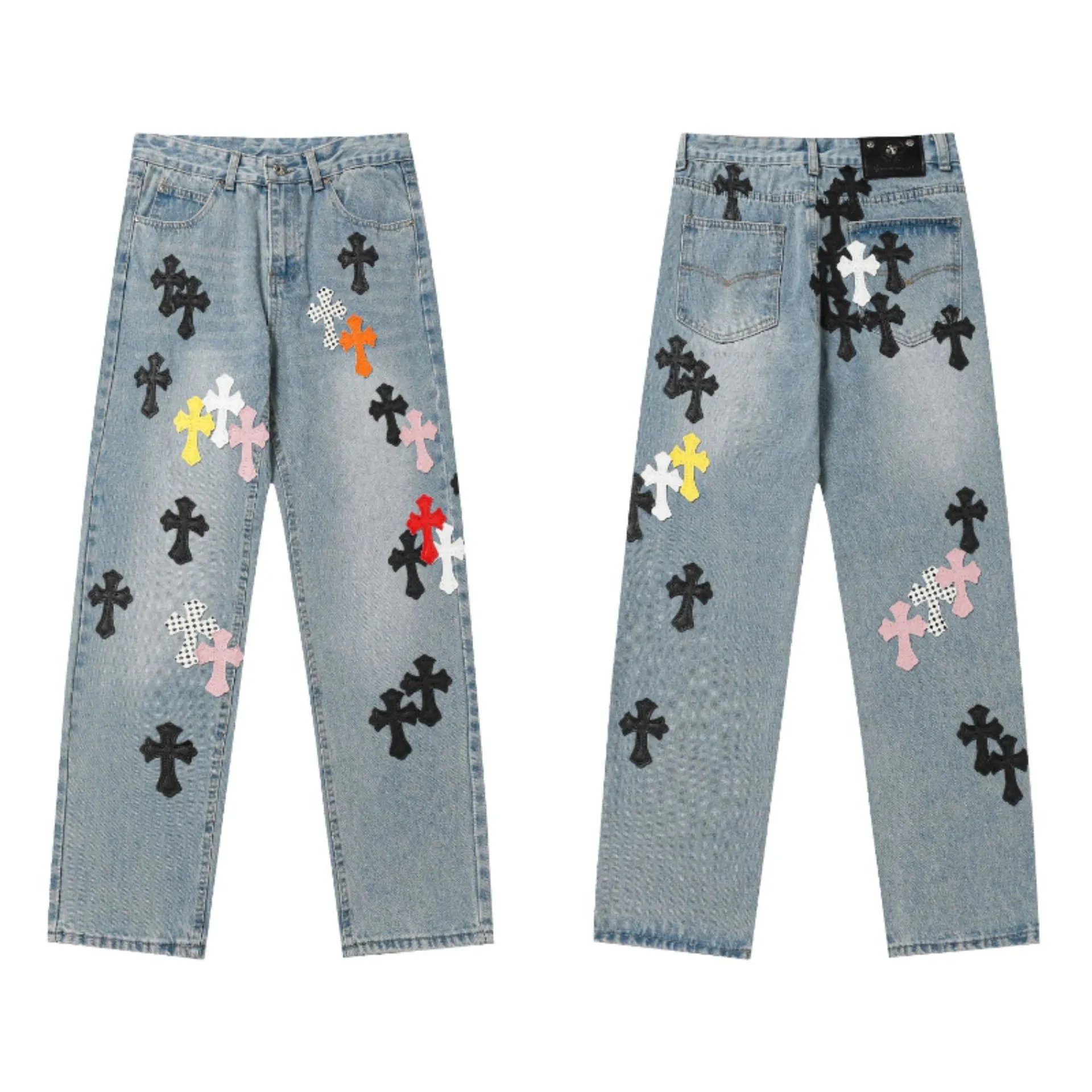 Chrome Hearts Cross-Embroidered Beige Cargo Pants - 41