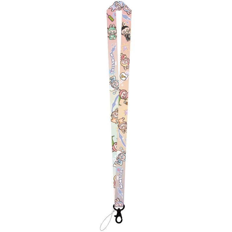 Design Lanyard with Cartoon Print Multicolor Neck Strap Accessories - 18