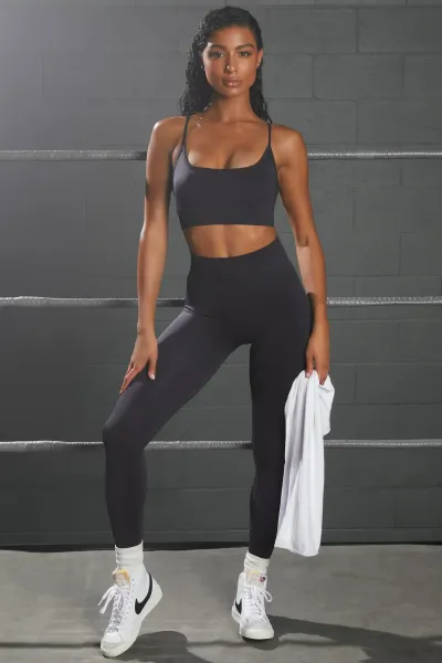Design High-Waisted Compression Shorts Black - 10