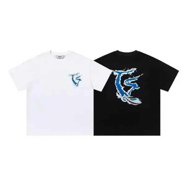 Trapstar Tra Star Blue Print White T-Shirt - 60