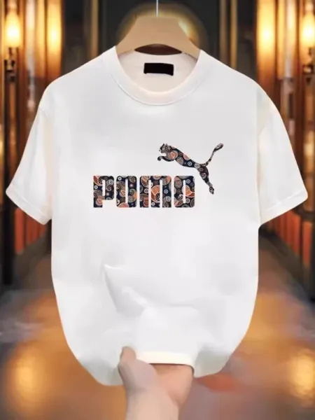 Design Nezha Graphic Print White T-Shirt - 40
