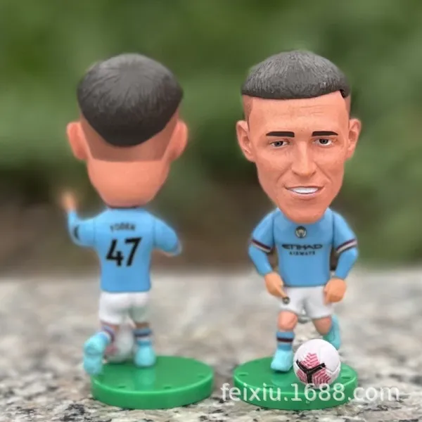 Manchester City FC Phil Foden Bobblehead Figure Light Blue Accessories - 1