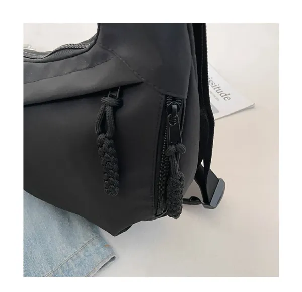 Design Minimalist Black Hobo Crossbody Bag - 45
