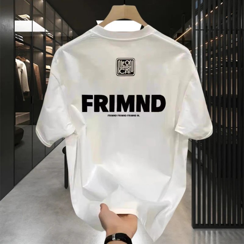 Design FRIMND Bold Logo Print Black T-Shirt T-Shirts - 5