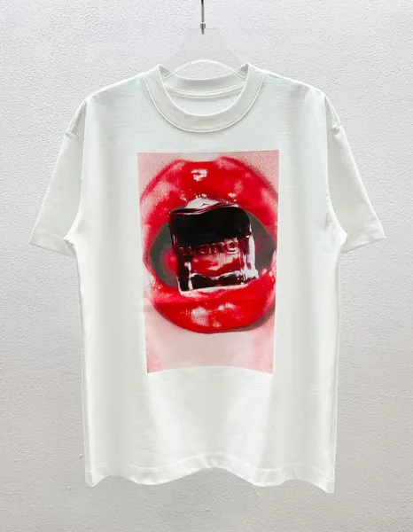 Alexander Wang Logo Neck T-Shirt White T-Shirt - 16