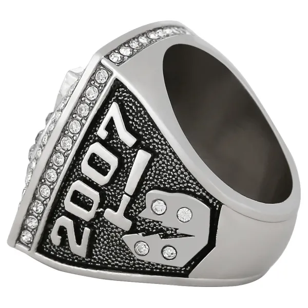 NBA San Antonio Spurs 2007 Championship Ring Silver Crystal Jewelry - 4