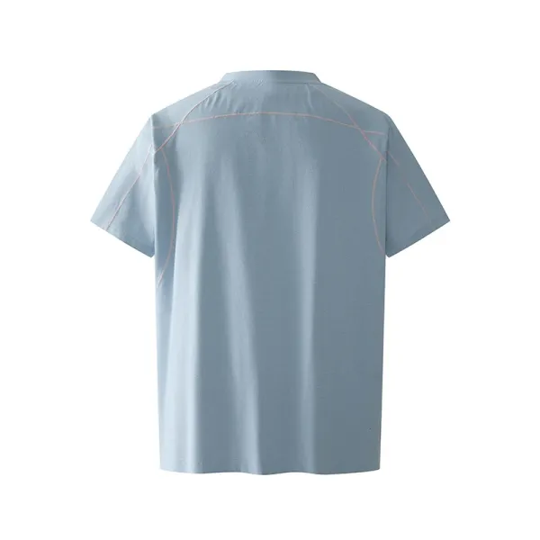 Design Performance T-Shirt Black with Lime Green Stitching - 29