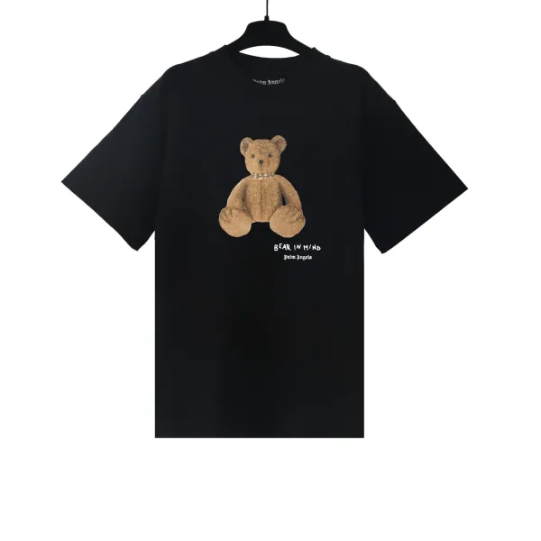 Palm Angels Bear In Mind Black T-Shirt - 1