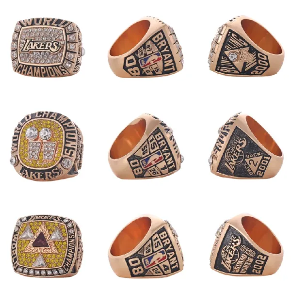 Design Kanjin Jewelry Los Angeles Lakers NBA Championship Rings Collection Display Box Jewelry - 4