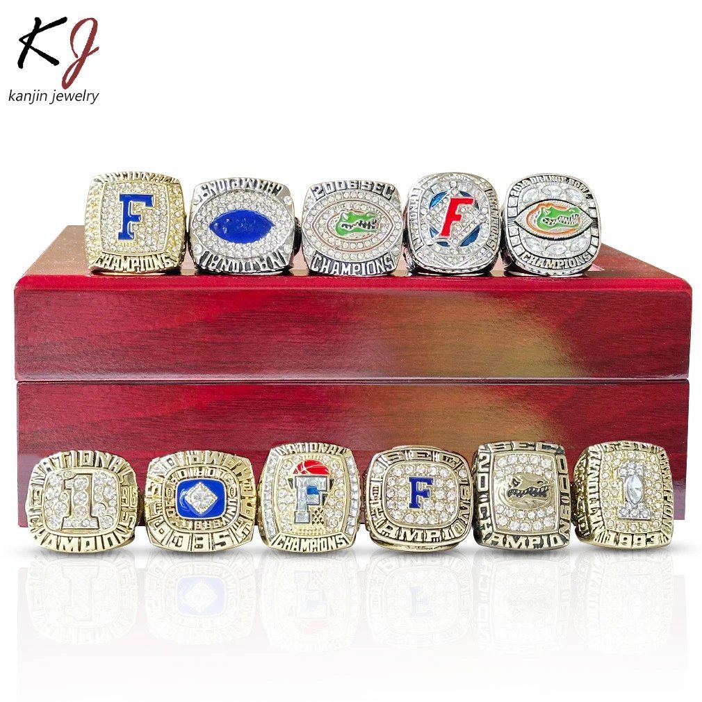 Design Kanjin Jewelry College Championship Rings Collection Red Display Box Jewelry - 5