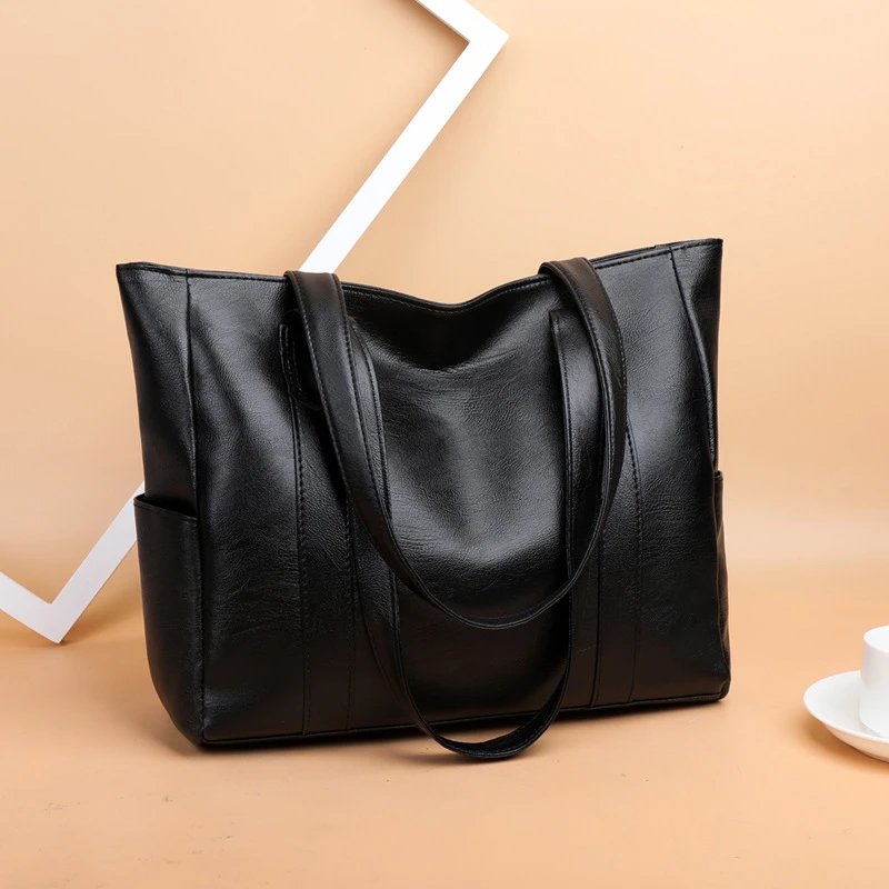 New Handbag Korean Style Minimalist Large Capacity Fashion Tote Bag Casual Versatile Travel Shopping Women's Shoulder Bag