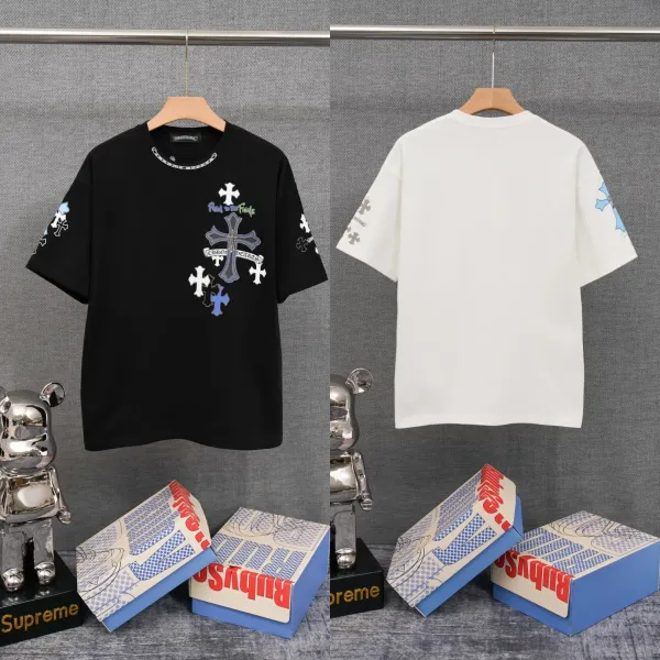 Chrome Hearts Cross Motif White T-Shirt - 38