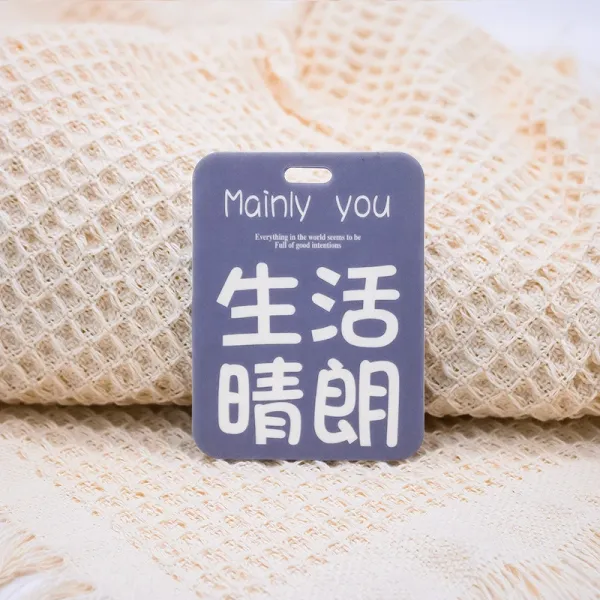 Design Mainly You Life Is Bright Keychain Tag Purple Accessories - 1