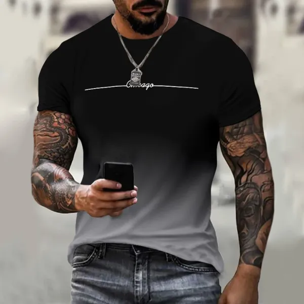 Design Rooster Print Multicolor Graphic T-Shirt - 5