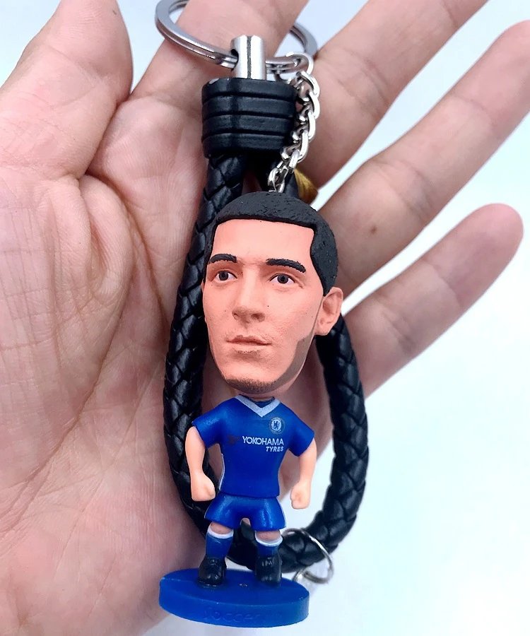 Design PVC Football Player Keychain Set Multicolor Accessories - 14