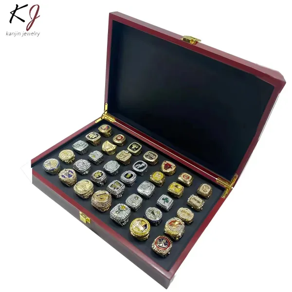 Design Kanjin Jewelry NBA Championship Rings Collection Display Box Jewelry - 6