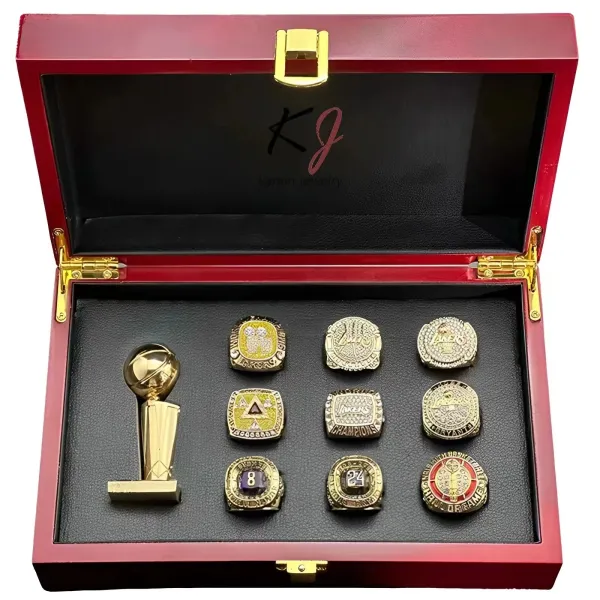 Design Kanjin Jewelry Los Angeles Lakers NBA Championship Rings Collection Gold Multicolor Jewelry Set Jewelry - 2
