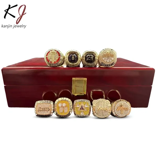 Design Kanjin Jewelry Los Angeles Lakers NBA Championship Rings Collection Gold Multicolor Jewelry Set Jewelry - 4