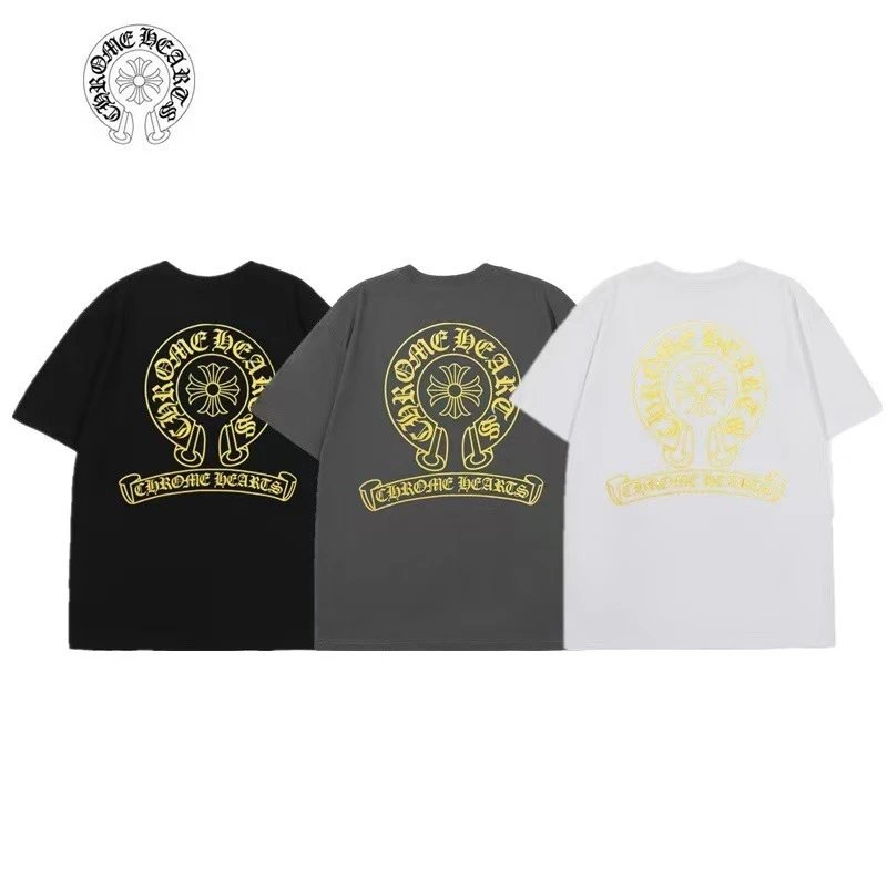Chrome Hearts Cross Logo Embroidered White T-Shirt - 13