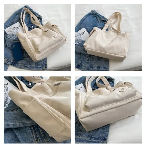 Design Good Luck! Tote Bag Beige Handbag Tote Bag - 8