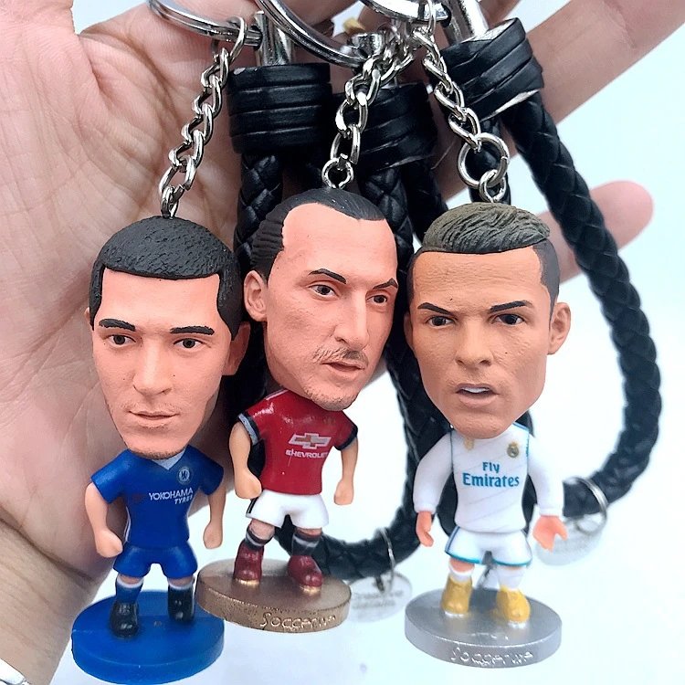 Design PVC Football Player Keychain Set Multicolor Accessories - 21