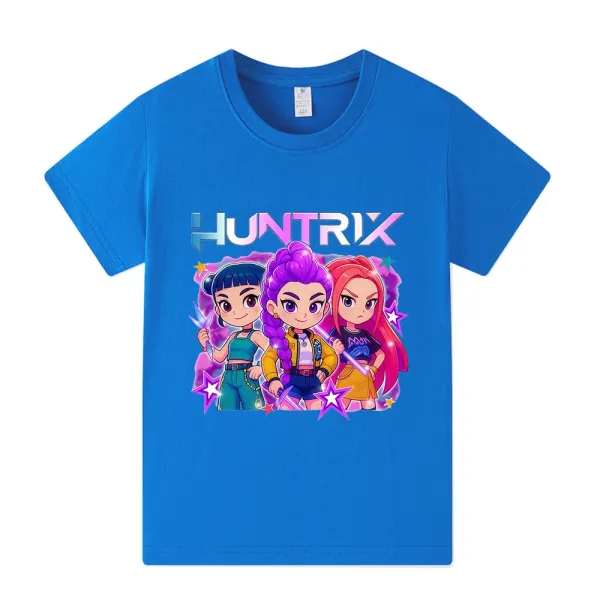 Design Huntrix Graphic Print Pink T-Shirt T-Shirts - 4