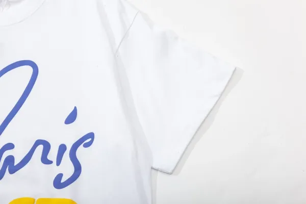 Balenciaga Distorted Logo White T-Shirt - 7