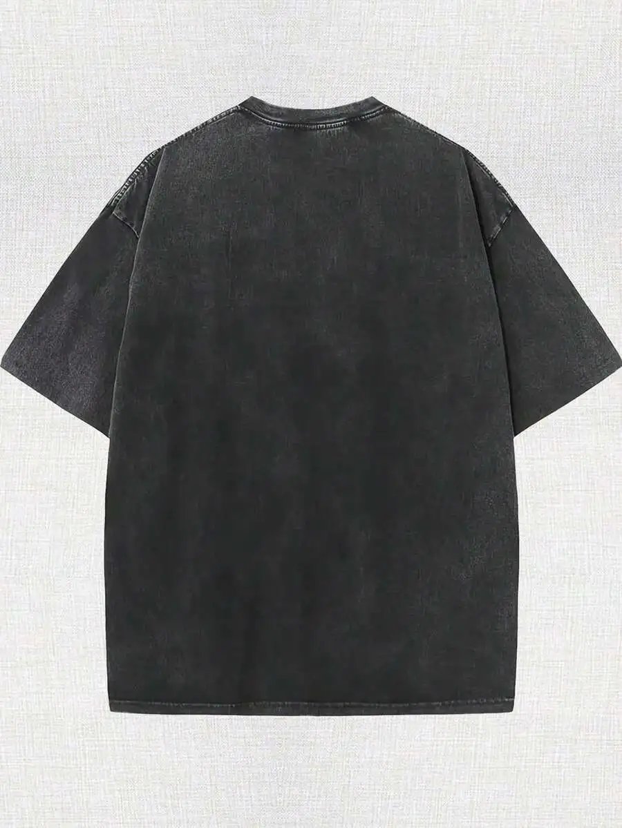 Design Tito's Handmade Vodka Circle Logo Washed Black T-Shirt T-Shirts - 8
