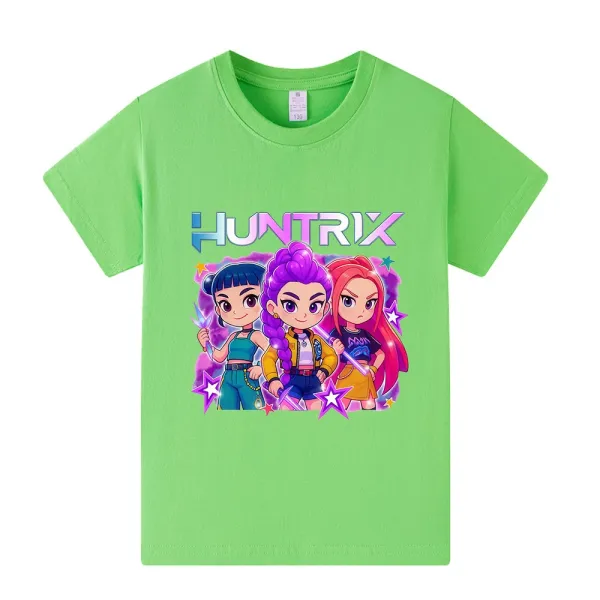 Design Huntrix Graphic Print Pink T-Shirt T-Shirts - 7
