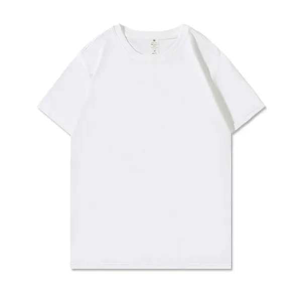 Design Basic Crew Neck White T-Shirt - 1