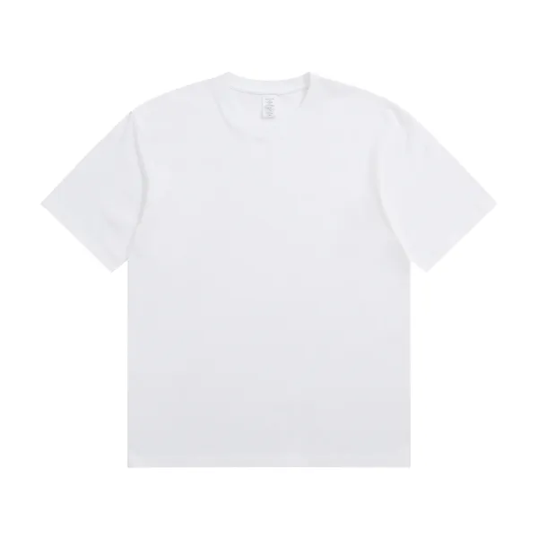 Design Basic Crew Neck White T-Shirt - 1
